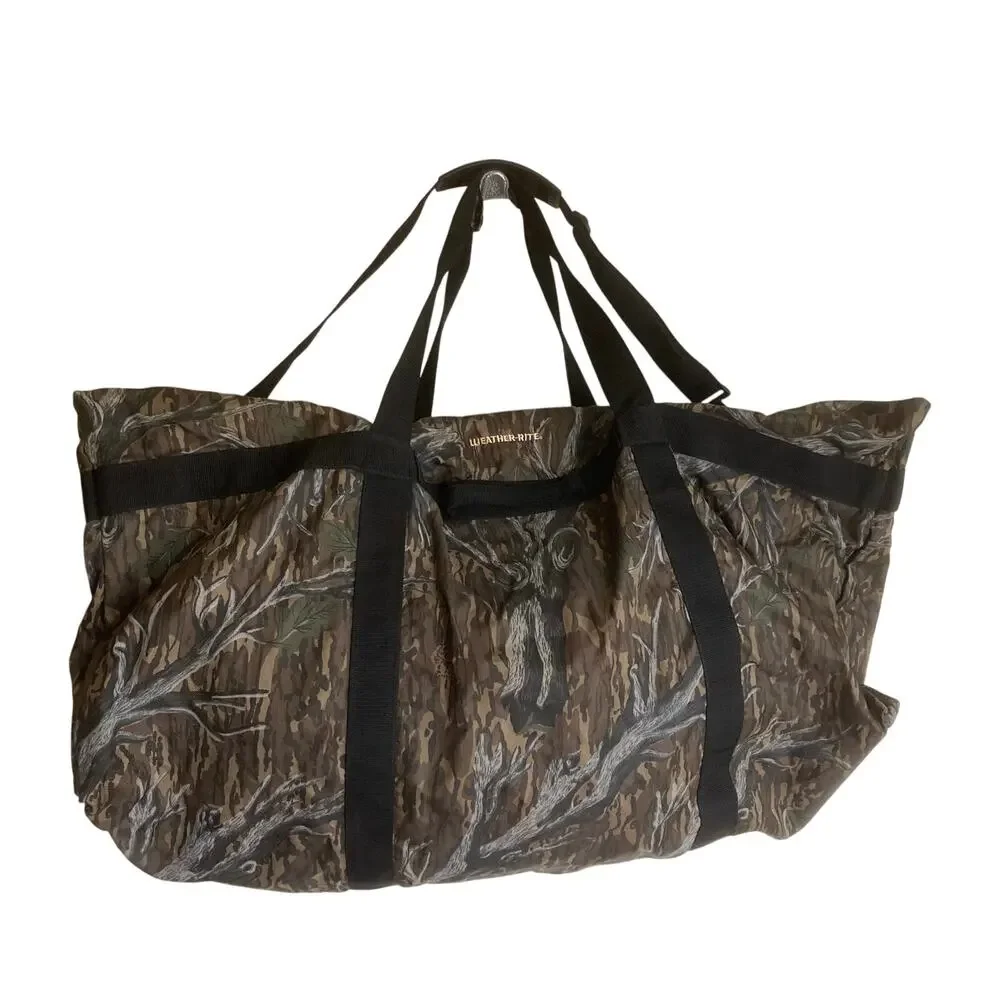 Gander Mountain Camo Hunting Duffle Bag XL Weather-Rite Camp Gear Outdoors 42x27